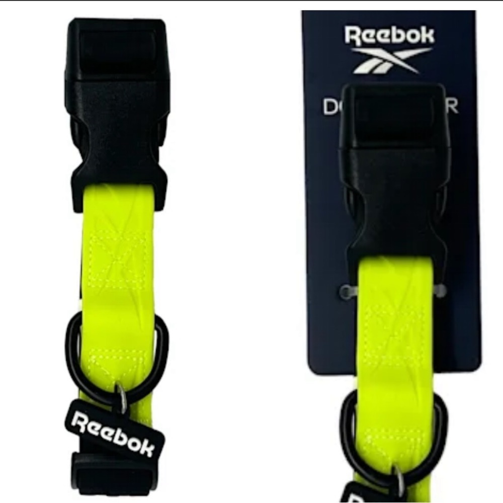 NET Reebok Silicone neon dog collar